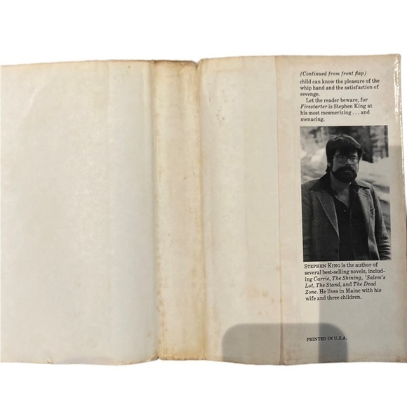 🔥FIRE-STARTER - By Stephen King - Hard Cover - Picture 7 of 8